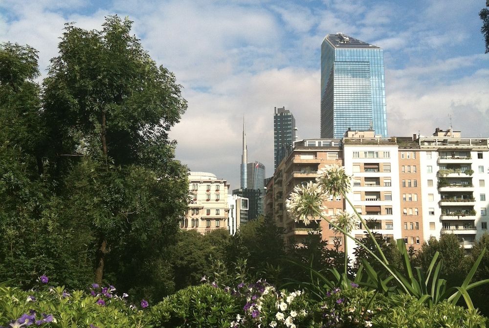 View of Porta Nuova Varesine from The Westin Palace terrace