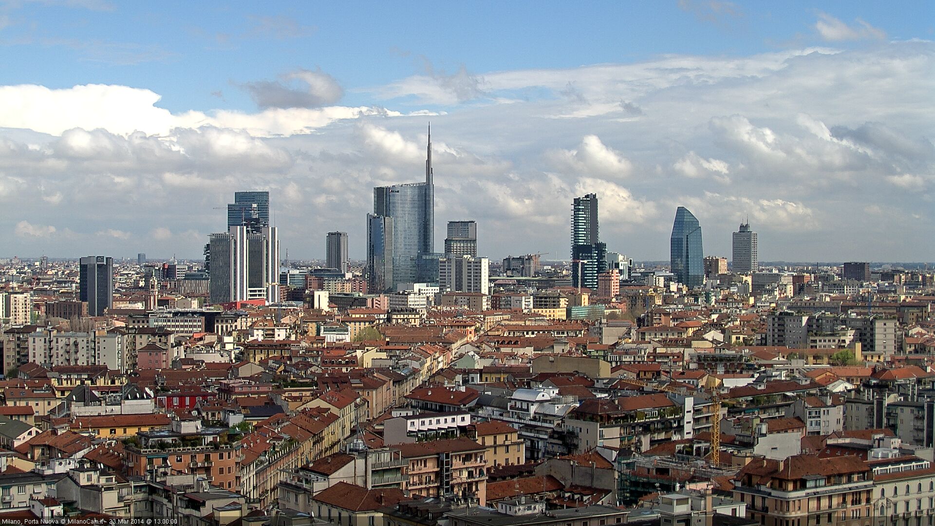Live Milan Webcam of Porta Garibaldi