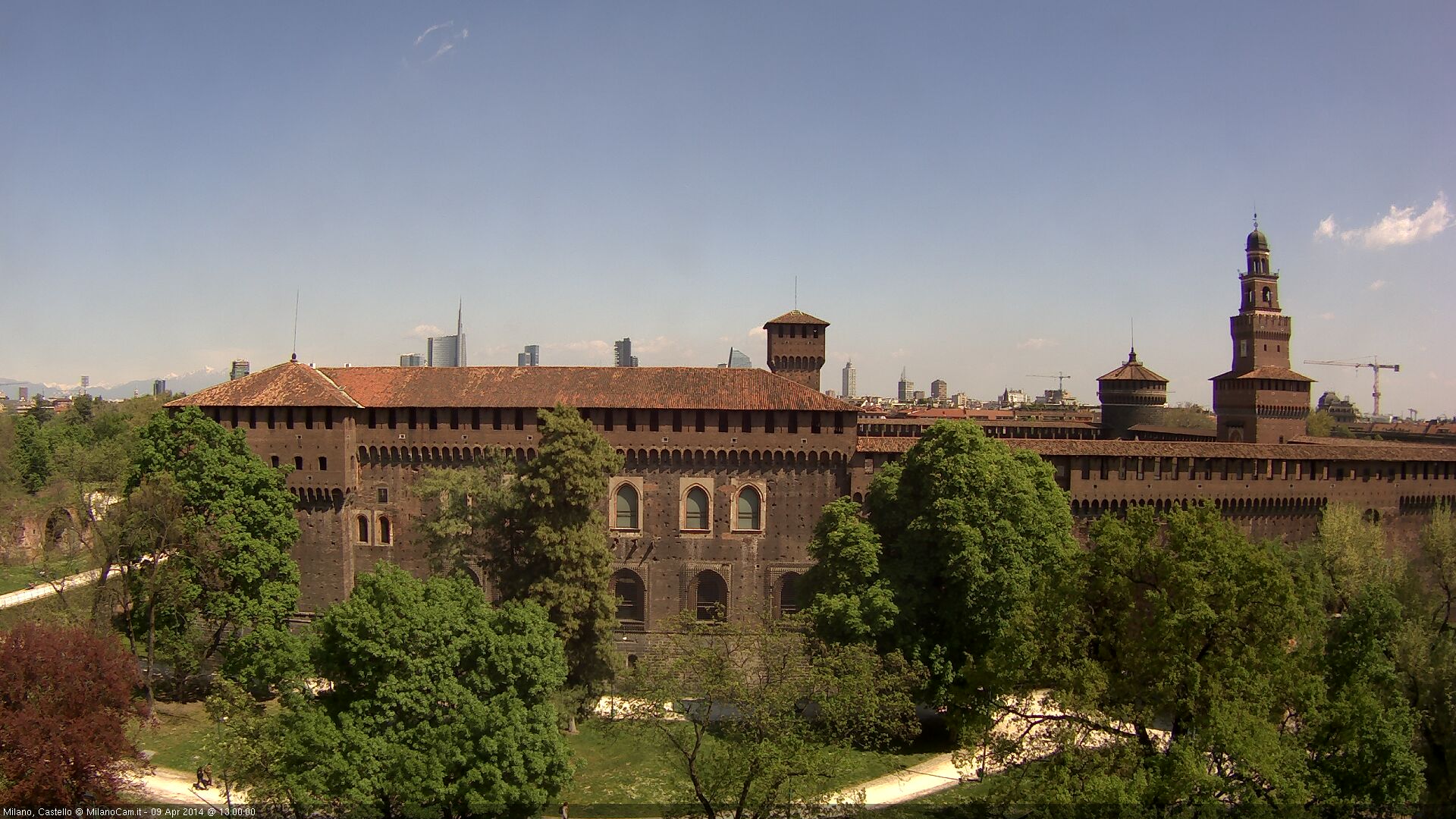 Live Milan Webcam of Castello